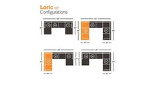 Load image into Gallery viewer, Loric Smoke 3-Piece Sectional with Ottoman
