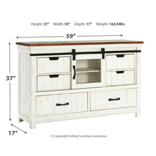 Load image into Gallery viewer, Wystfield Dresser+Mirror