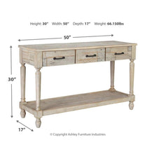 Load image into Gallery viewer, Shawnalore Sofa Table