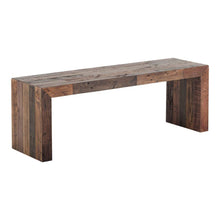 Load image into Gallery viewer, Vintage Bench Small Light Brown