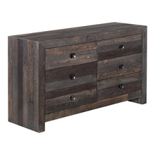 Load image into Gallery viewer, Vintage 6 Drawer Dresser Grey