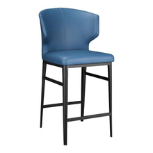 Load image into Gallery viewer, Delanyey Counter Stool Steel Blue