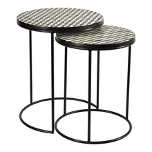Load image into Gallery viewer, Optic Nesting Tables Set Of 2