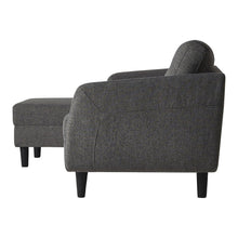 Load image into Gallery viewer, Belagio Sofa Bed White Chaise Charcoal Left