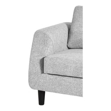 Load image into Gallery viewer, Belagio Sofa Bed With Chaise Light Grey Right