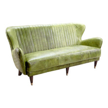 Load image into Gallery viewer, Keaton Leather Sofa Emerald