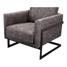 Load image into Gallery viewer, Luxley Club Chair Grey Velvet