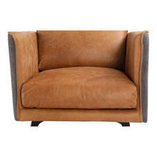 Load image into Gallery viewer, Messina Leather Arm Chair Gognac
