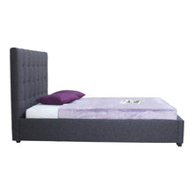 Load image into Gallery viewer, Belle Storage Bed Queen Charcoal Fabric