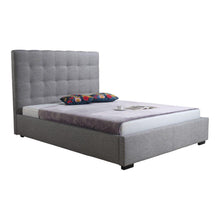Load image into Gallery viewer, Belle Storage Bed Queen Light Grey Fabric