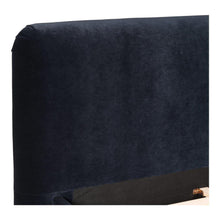 Load image into Gallery viewer, Samara Queen Bed Blue Velvet