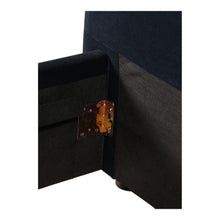 Load image into Gallery viewer, Samara Queen Bed Blue Velvet