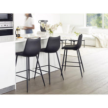 Load image into Gallery viewer, Alibi Counter Stool Matte Black-M2