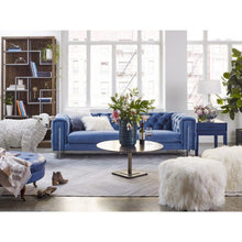 Load image into Gallery viewer, Lamb Fur Pouf Natural