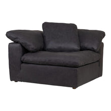 Load image into Gallery viewer, Clay Corner Chair Nubuck Leather Black