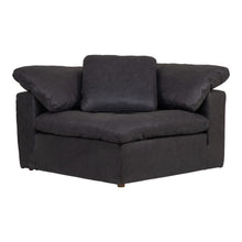 Load image into Gallery viewer, Clay Corner Chair Nubuck Leather Black
