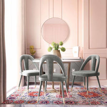 Load image into Gallery viewer, Petra Light Grey Velvet Side Chair
