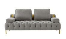 Load image into Gallery viewer, Golden Brushed Sofa set
