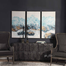Load image into Gallery viewer, CRASHING WAVES HAND PAINTED CANVASES, S/3

