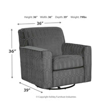 Load image into Gallery viewer, Zarina Swivel Accent Chair
