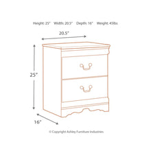 Load image into Gallery viewer, Anarasia Two Drawer Night Stand
