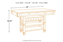 Load image into Gallery viewer, Bolanburg Counter Height Dining Room Table Set
