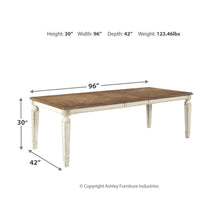 Load image into Gallery viewer, Realyn RECT Dining Room EXT Table
