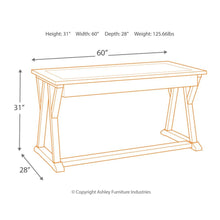Load image into Gallery viewer, H642 - Jonileene Home Office Large Leg Desk
