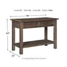Load image into Gallery viewer, T648 Wyndahl Sofa Table
