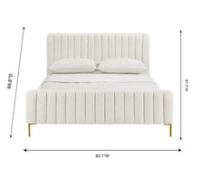 Load image into Gallery viewer, Angela Cream Bed in King

