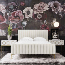 Load image into Gallery viewer, Angela Cream Bed in King
