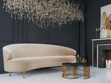Load image into Gallery viewer, Baila Champagne Velvet Sofa
