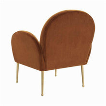 Load image into Gallery viewer, Gwen Cognac Velvet Chair
