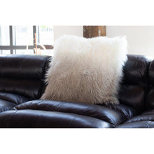 Load image into Gallery viewer, Lamb Fur Pillow Light Grey Spectrum
