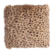 Load image into Gallery viewer, Spotted Goat Fur Pouf Cream
