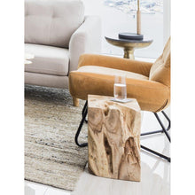 Load image into Gallery viewer, Natural Teak Wood End Table
