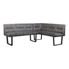 Load image into Gallery viewer, Hanlon Corner Bench Dark Grey
