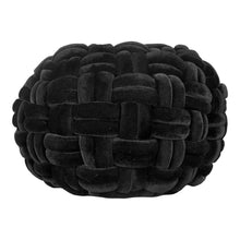 Load image into Gallery viewer, PJ Velvet Pouf Black

