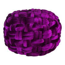 Load image into Gallery viewer, PJ Velvet Pouf Wine
