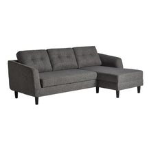 Load image into Gallery viewer, Belagio Sofa Bed Wiht Chaise Charcoal Right
