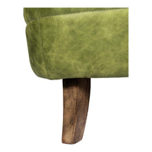 Load image into Gallery viewer, Magdelan Tufted Leather Sofa Emerald
