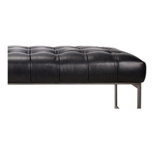 Load image into Gallery viewer, Wyatt Leather Bench Black
