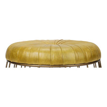 Load image into Gallery viewer, Radcliffe Leather Ottoman Green

