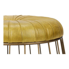 Load image into Gallery viewer, Radcliffe Leather Ottoman Green
