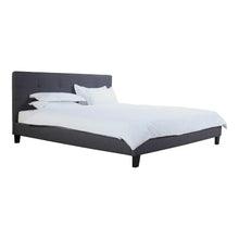 Load image into Gallery viewer, Eliza Queen Bed Dark Grey Fabric
