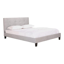 Load image into Gallery viewer, Eliza Queen Bed Light Grey Fabric

