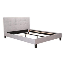 Load image into Gallery viewer, Eliza King Bed Light Grey Fabric

