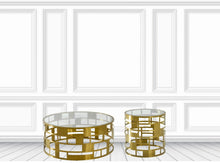 Load image into Gallery viewer, Coiled Gold Coffee Table
