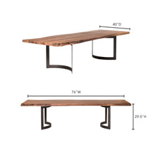 Load image into Gallery viewer, Bent Dining Table Extra Small Smoked
